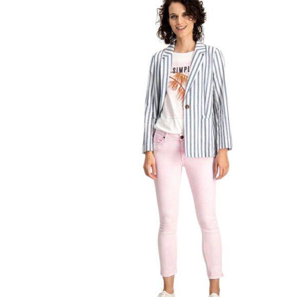 GARCIA Pink Distressed Cropped Skinny Jeans | Low Rise Denim | Size 28 x 28 * - Picture 2 of 13